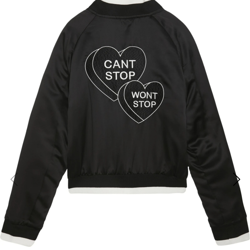 Spiritual Gangster Reversible Satin Bomber - Picture 3 of 5